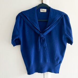 Vintage Royal Blue Sailor Sweater